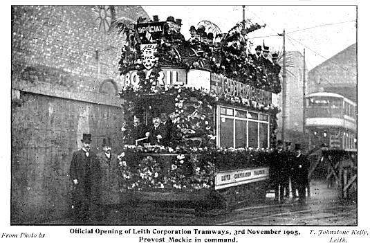 Leith Corporation Tramways Opening