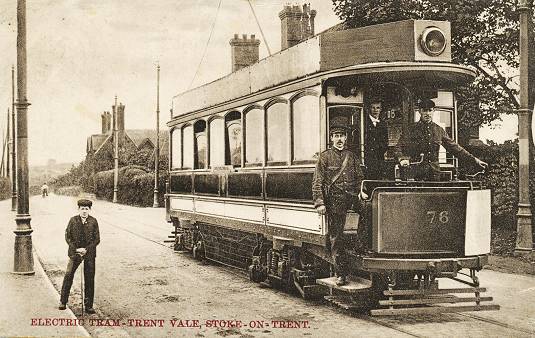 Potteries tramcar 76